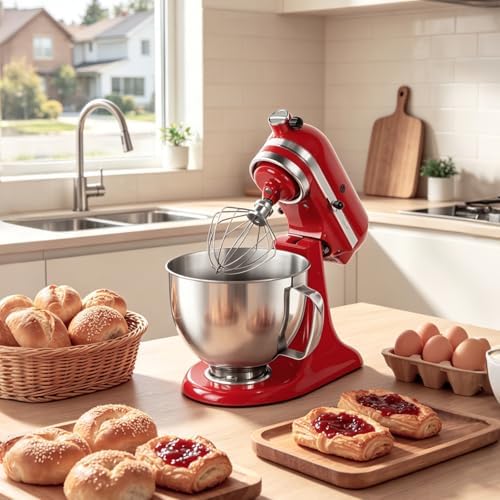 5QT Stainless Steel Mixer Bowl for KitchenAid Tilt Head Stand Mixer