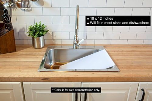 Thirteen Chefs 18 x 12 Large Green Cutting Board - 1/2 Inch HDPE Plastic