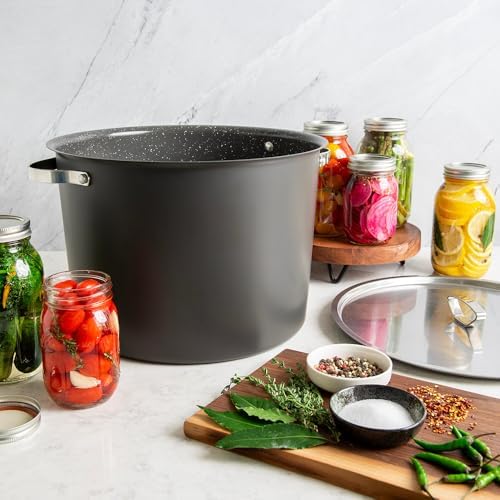 Nordic Ware Verde Ceramic Nonstick 20 Quart Stockpot with Lid