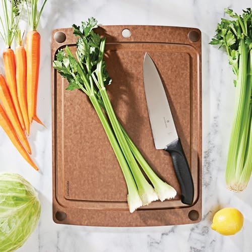Epicurean 17.5" x 13" All-In-One Cutting Board with Juice Groove, Nutmeg