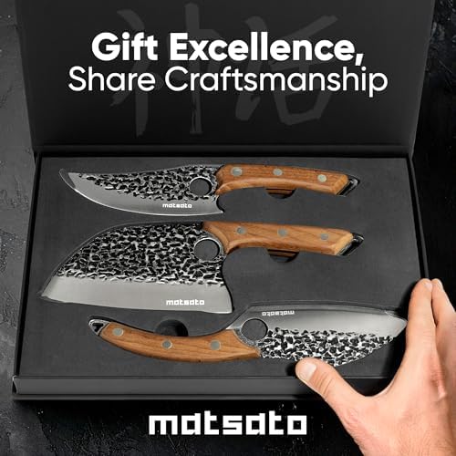 Matsato Knife Set 3-Piece Kitchen Knives, Cooking Chef Knife Set