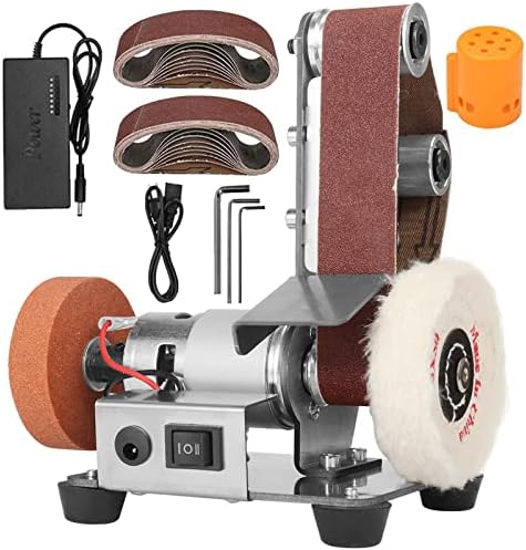 3-in-1 Mini Belt Sander Bench Grinder Polisher Buffer for Jewelry
