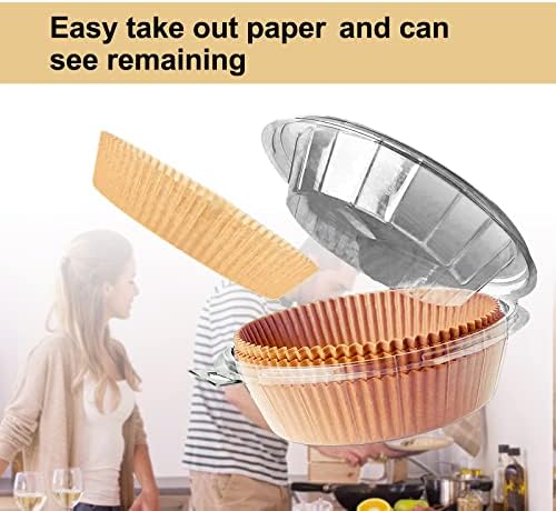 Large Air Fryer Liners Disposable Round, 10 Inch Parchment Liners