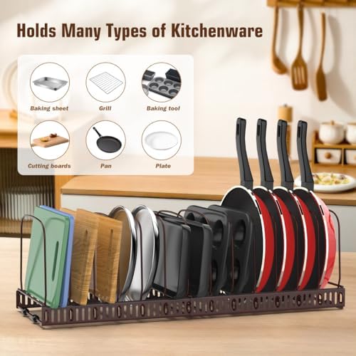 Housolution Cutting Board and Baking Tray Cookie Sheet Organizer, Bronze