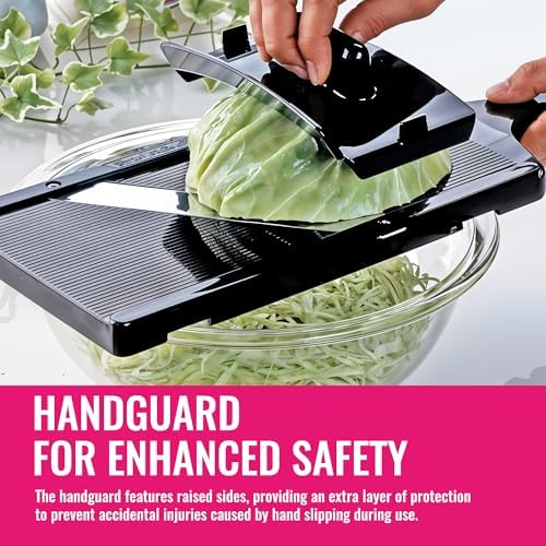 Cabbage Slicer Ultra-Thin 0.04 in Julienne Cutter for Sauerkraut & Coleslaw