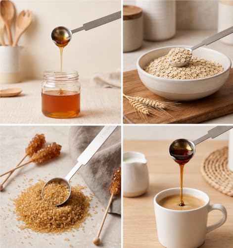 4 PCS 5 Gram Scoop, Teaspoons Measuring Spoon (1 Tsp | 5ml | 5cc | 1/6oz)