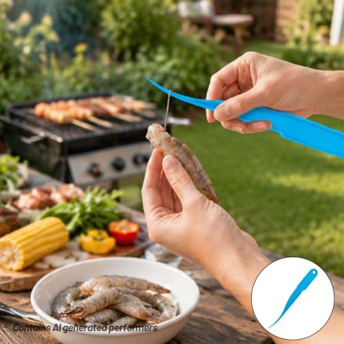 Shrimp Deveiner Tool Shrimp Peeler 1PC Blue Seafood Kitchen Tool