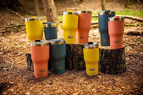 Beast 30 oz Tumbler Stainless Steel Vacuum Insulated Coffee Ice Cup Double Wall Travel Flask (Blossom Pink)