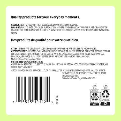 Amazon Basics Mini Disposable Clear Plastic Cups, 3oz, 100 Count