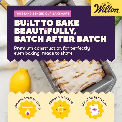 Wilton Gold Non-Stick Loaf Pan, Made Without PFAS, 9 x 5 in.