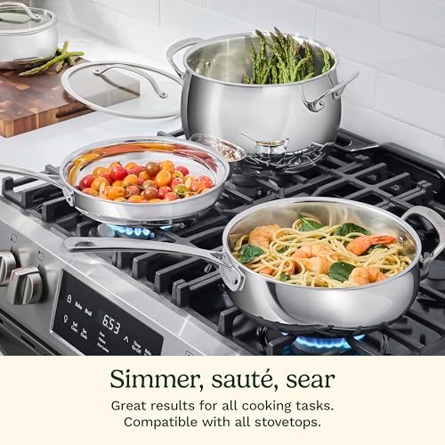 Cuisinart PureClad™ Triple Ply Stainless Steel 5.5 Qt. Saute Pan w/Cover