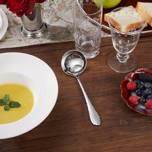Royalrose Premium LUX Hammered Gravy Ladle (1, 7.5 Inch Gravy Ladle)
