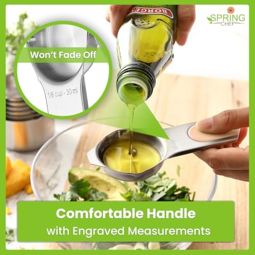 Spring Chef 15 Magnetic Measuring Cups & Spoons w/Levelers, Desert Sunset