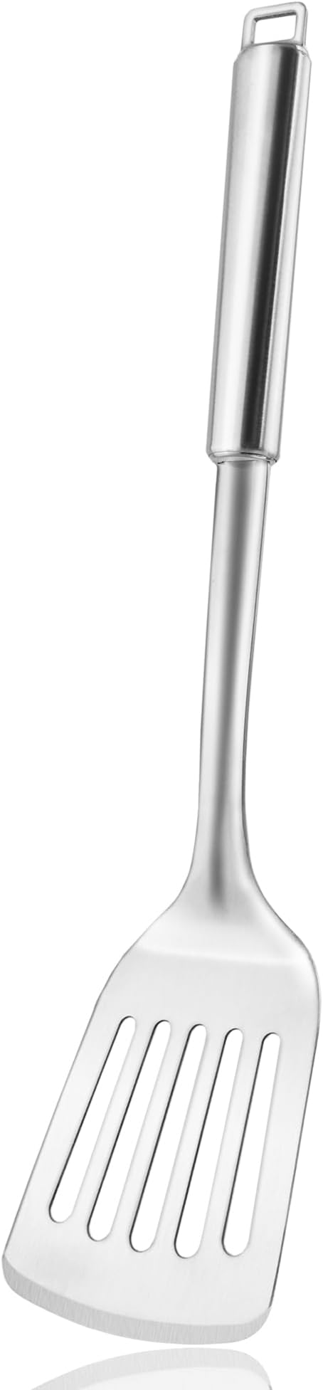 14.5-in Stainless Steel Turner, 18/0 SS Heavy Duty Slotted Spatula for Kitchen Use, Cast Iron Grilling Frying
