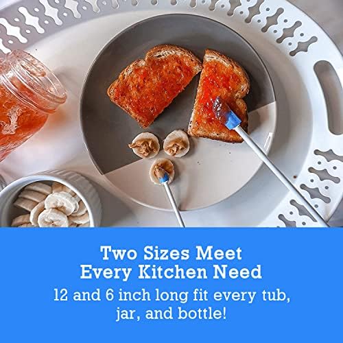 Spatty Daddy Kitchen Spatula Set (6 and 12 Inch Blue) Shark Tank, Christmas Stocking Stuffers, Kitchen Gadgets, Kitchen Utensils, Adult Stocking Stuffers, Gifts for Mom and Grandma, Cooking Gifts