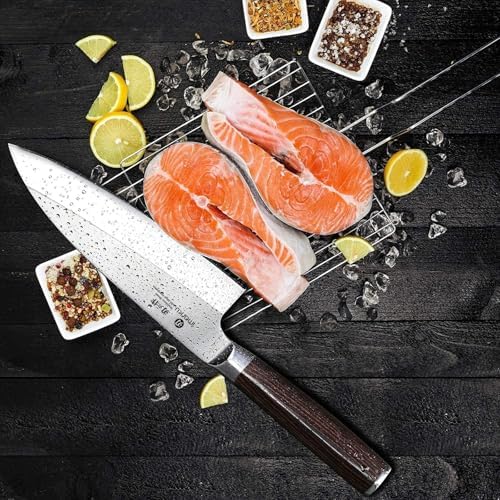 imarku 7" Deba Knife, Japanese Single Bevel, Ultra Sharp Fish Fillet