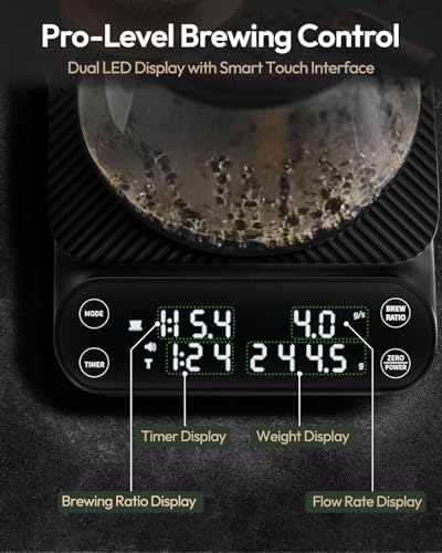 Maestri House S3 Pour Over Coffee Scale with Timer, 3kg/0.1g