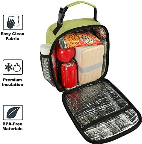 Lunch Box for Men & Women Durable Lunch Bag for Adults Reusable Small Lunchbox Green