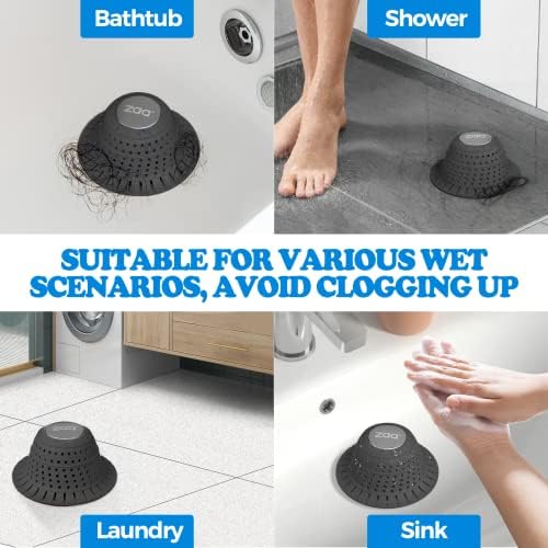 zaa Bathtub Drain Strainer Silicone Bathroom Stopper Fixture Accessories