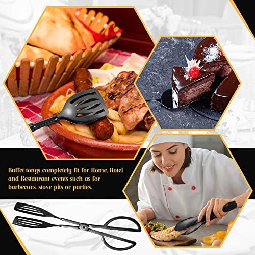 19 Pcs Halloween Serving Utensils Set, Black