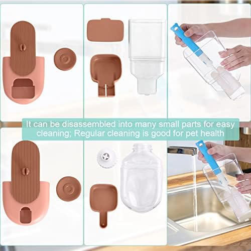 Rabbit Feeder, Bunny Water Bottle Dispenser, Pet Ferret Cage Food Bowl