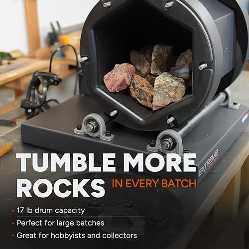 Rebel 17 Rock Tumbler for Adults, 17 lb Large Capacity