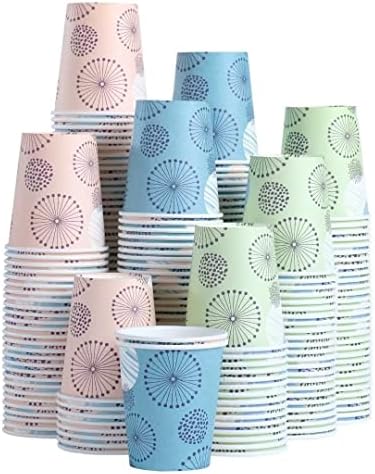 Clawsoff 300 Pack 5 oz Paper Cups Small Disposable Mouthwash Bathroom Cups