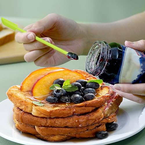 Silicone Spatula Set 6Pcs, Mini Jar Scraper for Makeup & Food