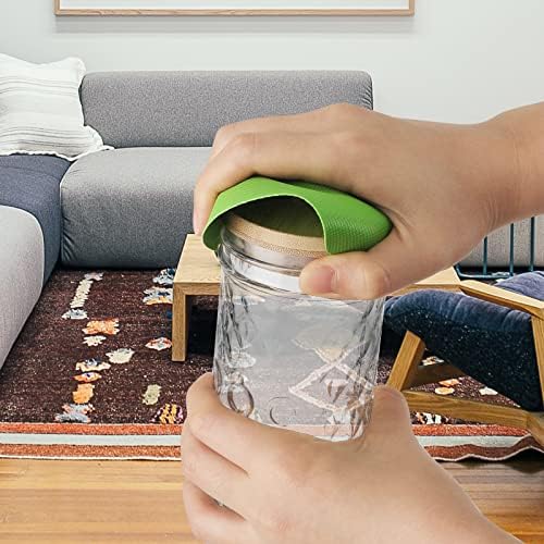 LUTER 4pcs Jar Opener Gripper Pad for Seniors with Weak Hands, Rubber