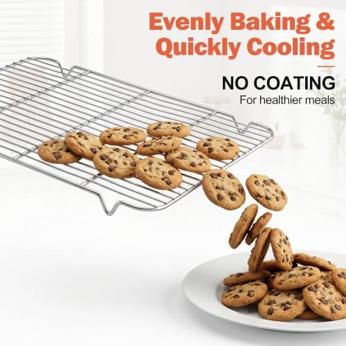Homikit 2 Pack Cooling Racks, 18.9 * 12.6 Inch XL Stainless Steel Baking Rack for Cooking