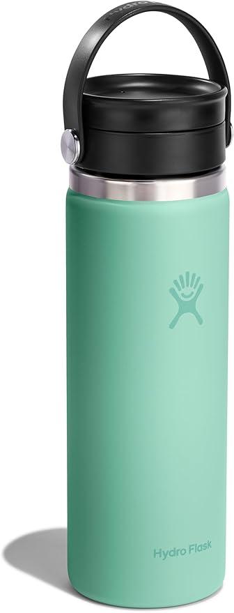 Hydro Flask Flex Sip Coffee Tumbler – Insulated Stainless Steel, Non Spill, Leak Proof Travel Cup 20 Oz Mermaid Green