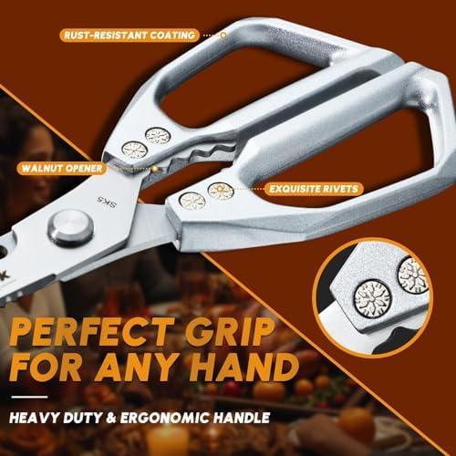 Huusk Kitchen Scissors and Vegetable Peeler Set, Japanese Stainless Steel