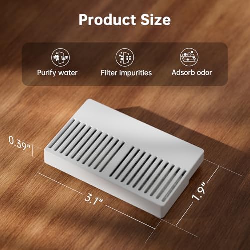 PAWGETHER® 6Pack Filters for PAWGETHER Gravity Pet Water Dispenser Cat Waterer Filter Keep Water Fresh and Clean