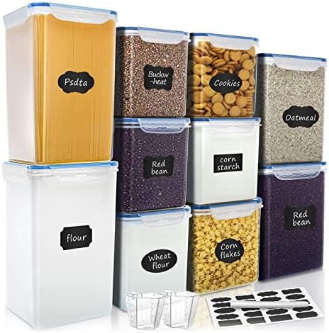 VERONES Large Tall Airtight Food Storage Containers, 10 PACK Containers Set