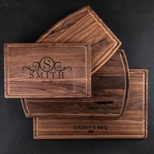 Personalized Cutting Board – Custom Engraved Grilling Gifts for Men, Birthday, Wedding, Housewarming – Ideal Present for Man, Dads, Husbands, Newlyweds, Perfect for Grill, Valentines Day Gifts for Him