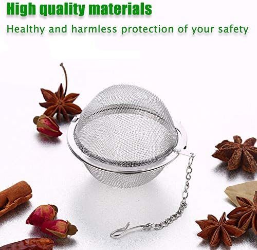 15Pcs Loose Leaf Tea Steeper, Stainless Steel Tea Ball Infusers for Loose