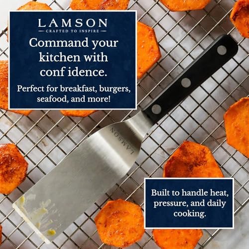 Lamson Small Metal Spatula, 2x4 In Brownie and Cookie Turner