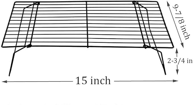 Kingrol 2 Pack 3-Tier Stackable Cooling Rack, Non-stick Wire Cake Rack for Pies, Cookies, Pastries