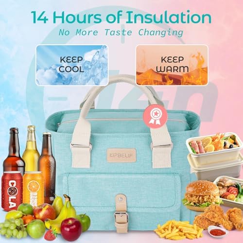 Classy Insulated Lunch Bags for Women, Large Lunch Box for Work & Picnic