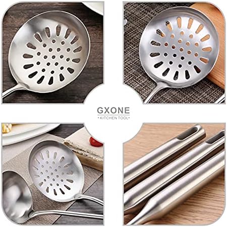 Slotted Spoon,Strainer Skimmer Ladle for Cooking and Frying,15.8Inch