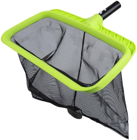 Sepetrel Swimming Pool Leaf Skimmer Net,Reinforced Frame Deep Rake Net
