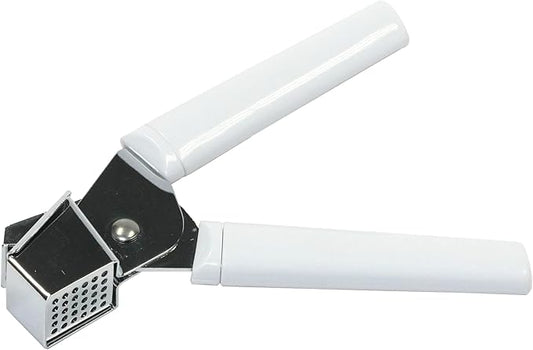Chef Craft Classic Garlic and Spice Press, 6.88 inch, White and Chrome