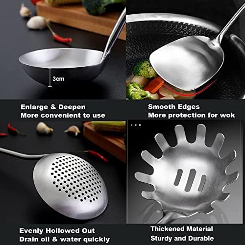 Stainless Steel Kitchen Cooking Utensils Set 6 PCS Dishwasher Safe