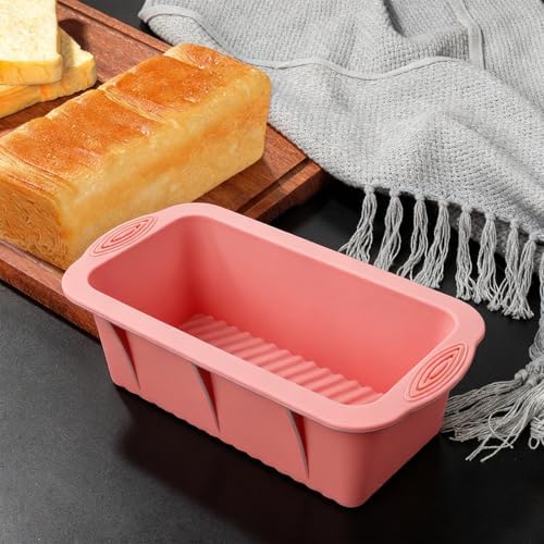 Silicone Bread Loaf Pan, 2 PCS Rectangular Baking Mold Pans