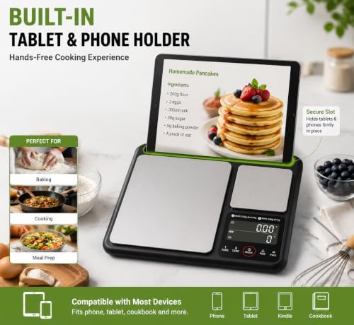 0.001oz/22lb Professional Dual Platform Food Scale Baking Scale for Kitchen