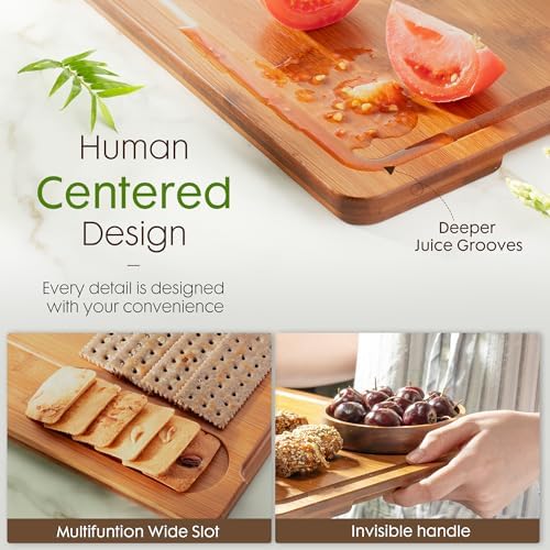 Astercook Deep-Carbonized Bamboo Cutting Boards