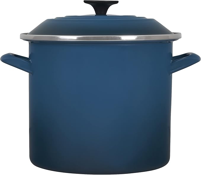 Le Creuset Enamel On Steel Stockpot, 8 qt., Deep Teal