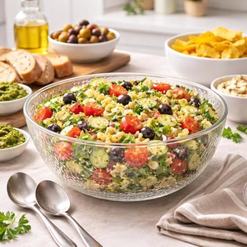 Lillian Collection Stunning Clear Plastic Round Hammered Bowl - 12" (6 Pc.) - Unique Textured Design - Perfect for Parties & Displays