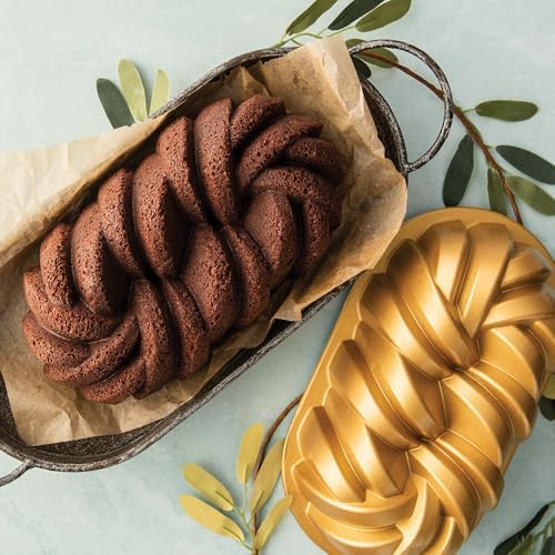 Nordic Ware Braided Loaf, 6 Cup, Gold