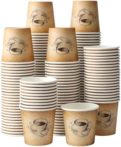Clawsoff 600 Pack 4 oz Small Coffee Cups Disposable Paper Espresso Cups